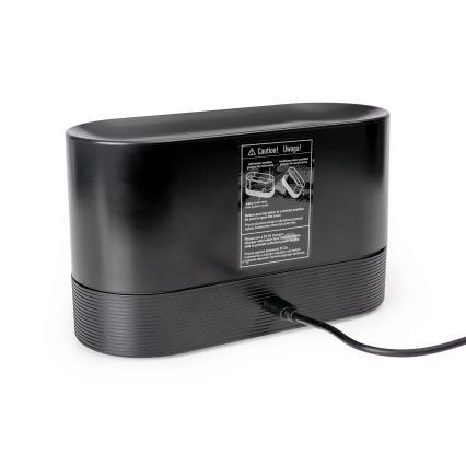 LED RGB Ultraäänihajotin ja ilmankostutin taustavalolla 180ml musta