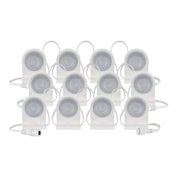 LED RGBIC+CCT Koristeketju kohdevaloilla GoSmart 12xLED/7W/230V 255 cm Wi-Fi Tuya