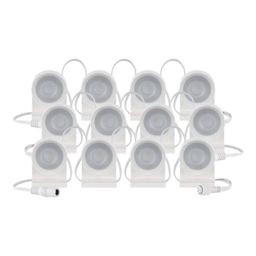 LED RGBIC+CCT Koristeketju kohdevaloilla GoSmart 12xLED/7W/230V 255 cm Wi-Fi Tuya