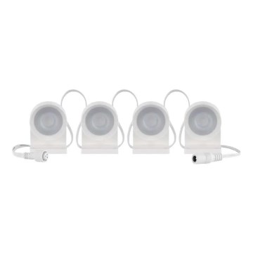 LED RGBIC+CCT Koristeketju kohdevaloilla GoSmart - jatko 4xLED/7W/230V 85 cm Wi-Fi Tuya