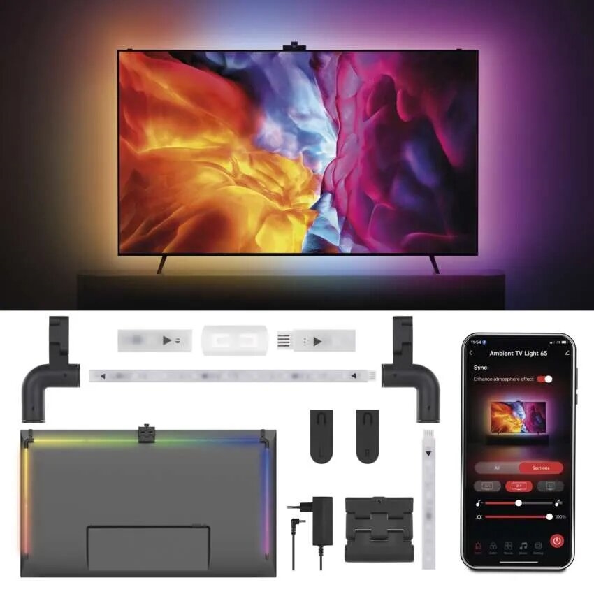 LED RGBIC Nauha kohteelle TV GoSmart LED/24W/230V 65“