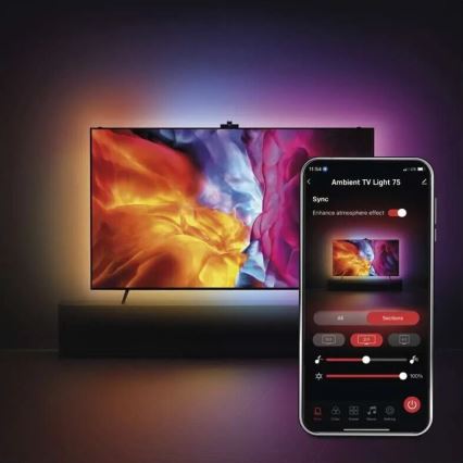 LED RGBIC Nauha kohteelle TV GoSmart LED/24W/230V 75“