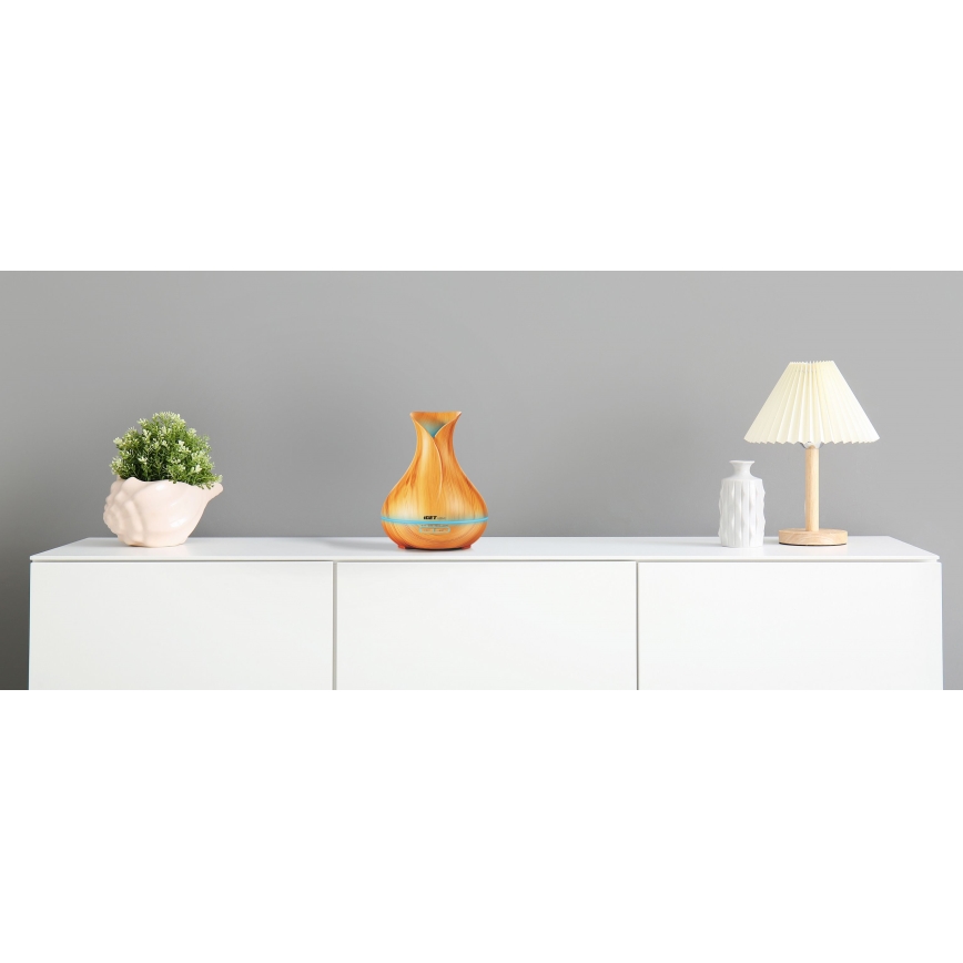 LED RGBW Aromidiffuuseri ja ilmankostutin LED/230V 500 ml Wi-Fi + kauko-ohjaus