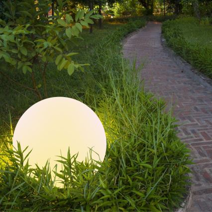 LED RGBW Aurinkolamppu BALL LED/1,2V halkaisija 30 cm IP65 + kauko-ohjaus