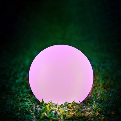 LED RGBW Aurinkolamppu BALL LED/1,2V halkaisija 30 cm IP65 + kauko-ohjaus