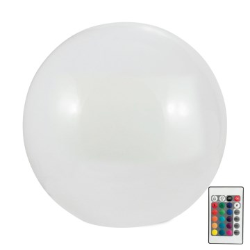 LED RGBW Aurinkolamppu BALL LED/1,2V halkaisija 40 cm IP65 + kauko-ohjaus