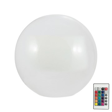 LED RGBW Aurinkolamppu BALL LED/3,2V halkaisija 20 cm IP65 + kauko-ohjaus