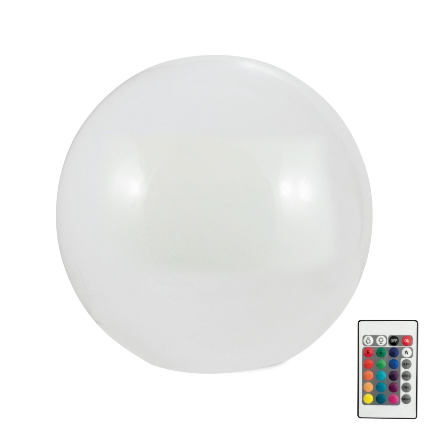 LED RGBW Aurinkolamppu BALL LED/3,2V halkaisija 20 cm IP65 + kauko-ohjaus