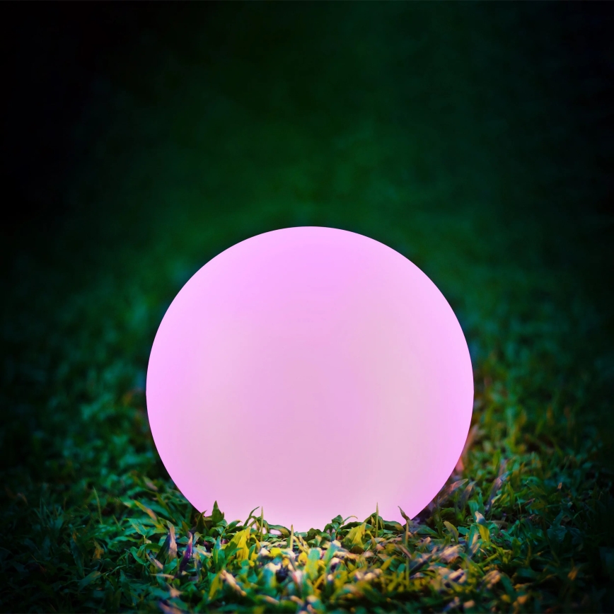 LED RGBW Aurinkolamppu BALL LED/3,2V halkaisija 20 cm IP65 + kauko-ohjaus