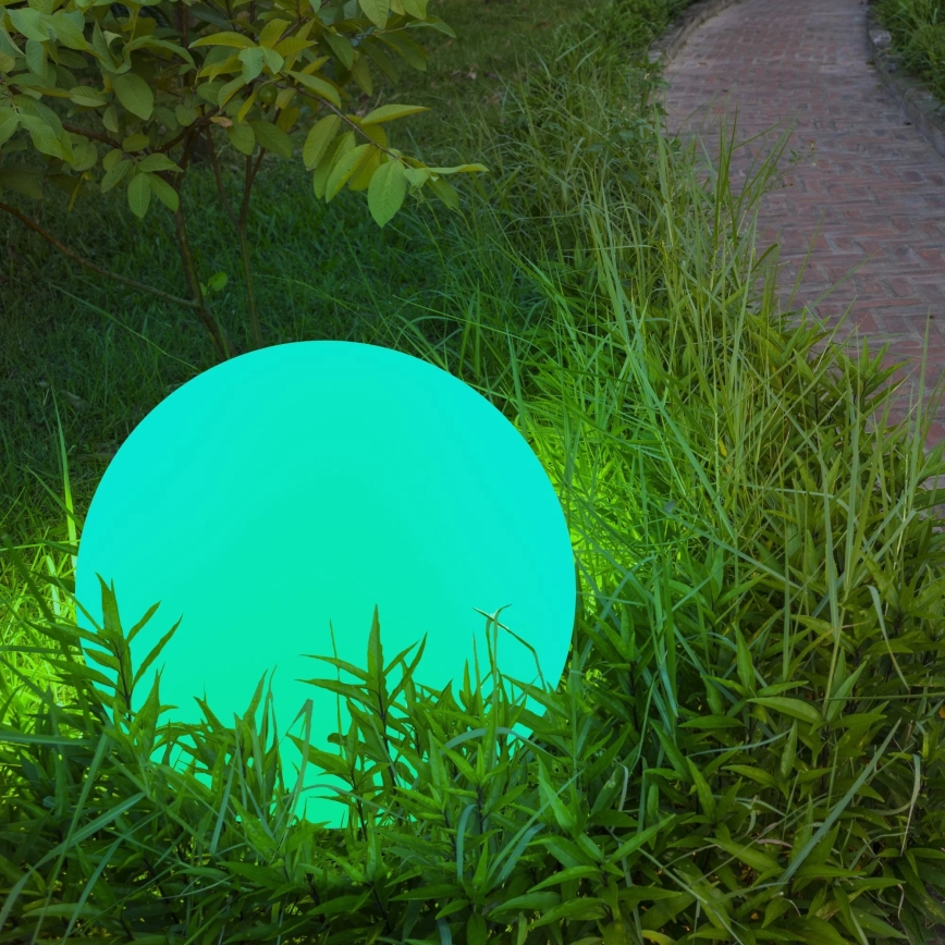 LED RGBW Aurinkolamppu BALL LED/3,2V halkaisija 20 cm IP65 + kauko-ohjaus