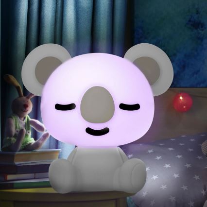 LED RGBW Himmennettävä children's yö pieni lamppu LED/2,5W/230V koala valkoinen
