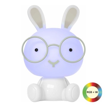 LED RGBW Himmennettävä children's yö pieni lamppu LED/2,5W/230V kani valkoinen