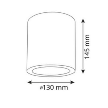 LED RGBW-himmennettävä kohdevalaisin JUPITER 1xE27/6,5W/230V 2700-6500K Wi-Fi halkaisija 13 cm musta