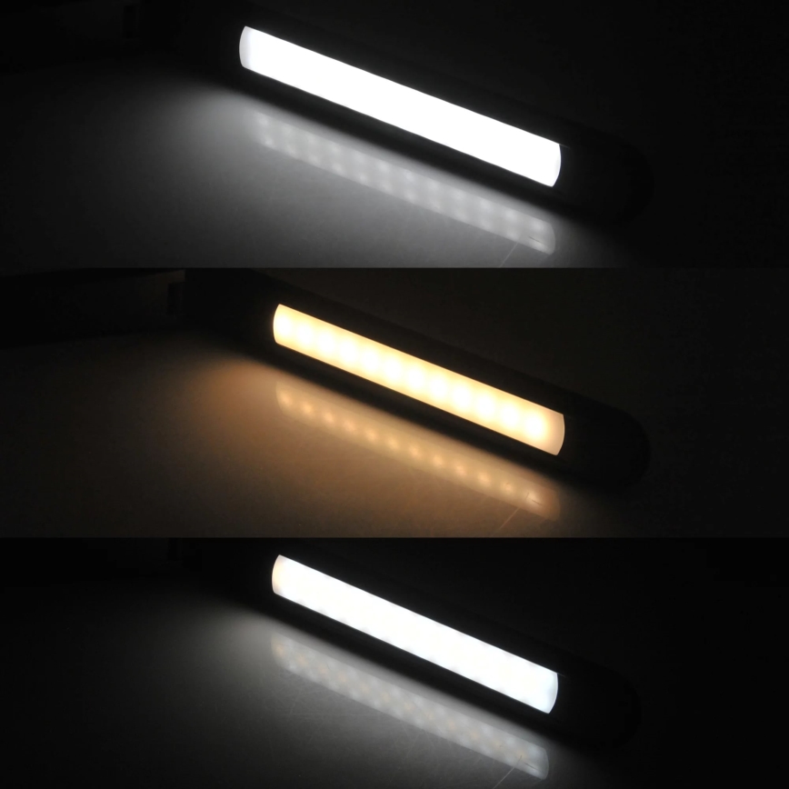 LED RGBW Himmennettävä kosketuspöytävalaisin NEPTUN LED/7W/230V musta