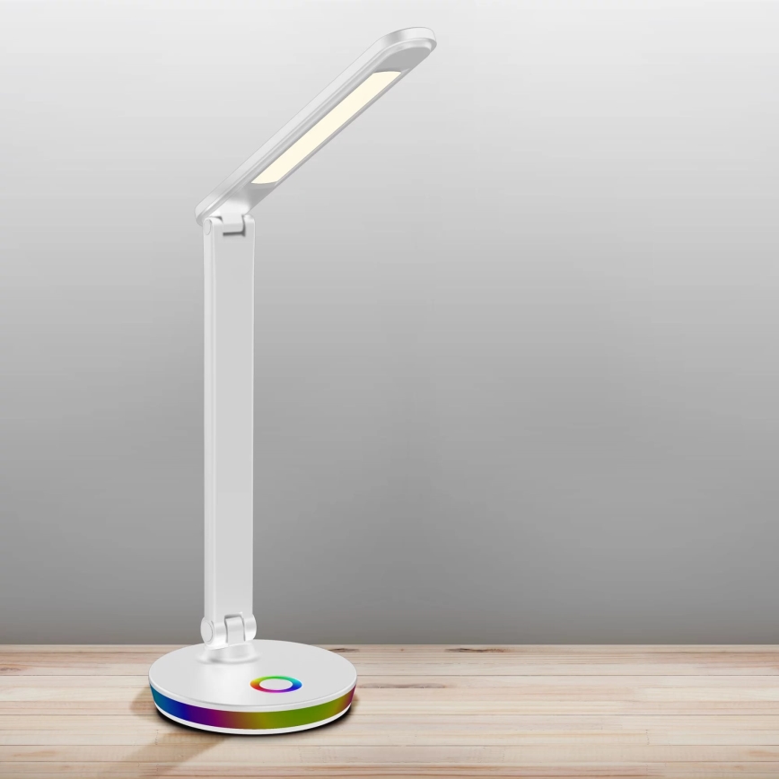 LED RGBW Himmennettävä kosketuspöytävalaisin NEPTUN LED/7W/230V valkoinen