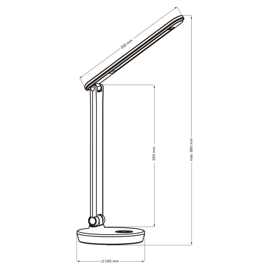 LED RGBW Himmennettävä kosketuspöytävalaisin NEPTUN LED/7W/230V valkoinen