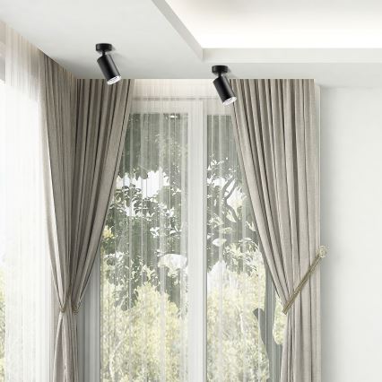 LED RGBW himmennettävä kylpyhuoneen kohdevalaisin TURYN 1xGU10/6,5W/230V 2700-6500K Wi-Fi IP44 musta