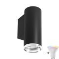 LED RGBW Himmennettävä kylpyhuoneen seinävalaisin TURYN 1xGU10/6,5W/230V 2700-6500K Wi-Fi IP44 musta