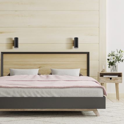 LED RGBW Himmennettävä kylpyhuoneen seinävalaisin TURYN 1xGU10/6,5W/230V 2700-6500K Wi-Fi IP44 musta