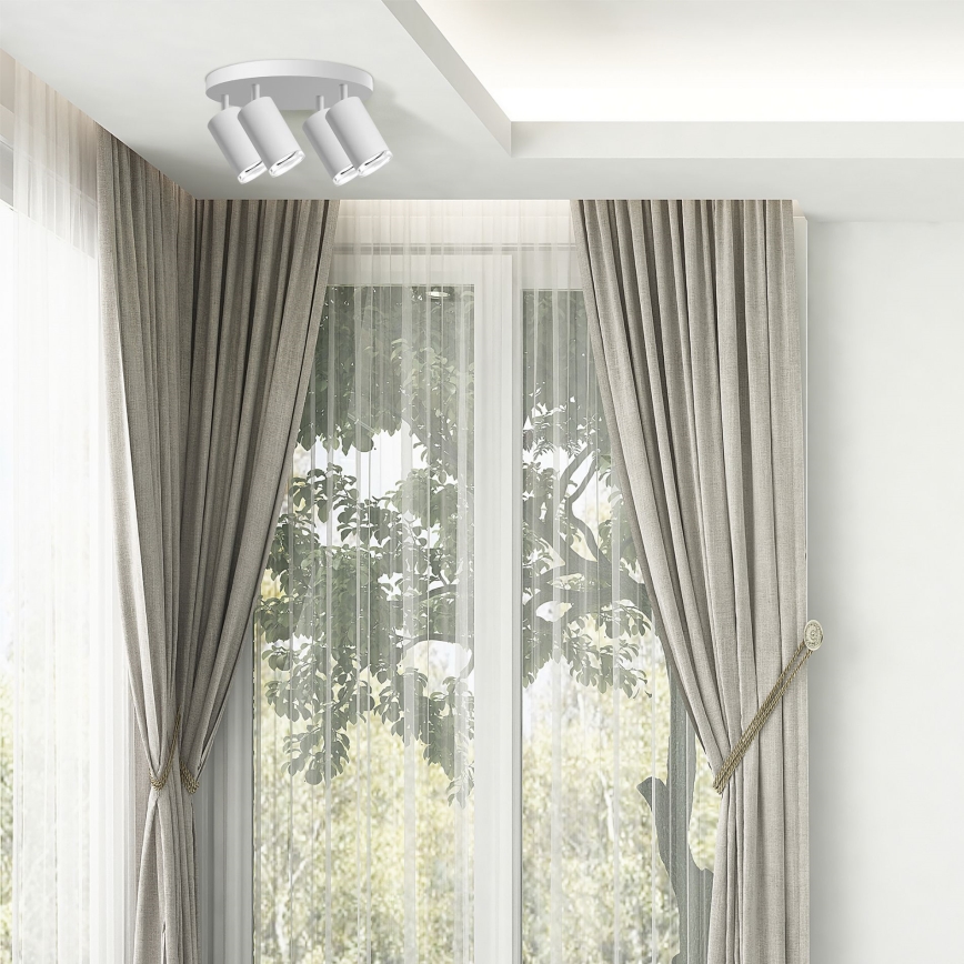 LED RGBW Himmennettävä kylpyhuoneen spottilamppu TURYN 4xGU10/6,5W/230V 2700-6500K Wi-Fi IP44 valkoinen