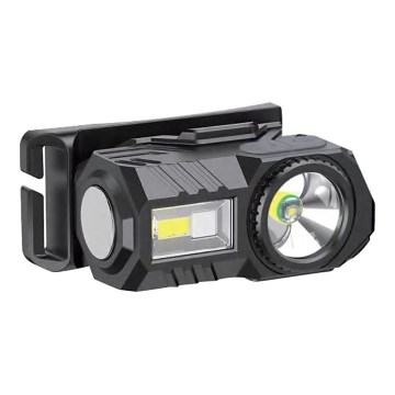 LED RGBW Himmennettävä ladattava otsalamppu USB LED/3W/5V IP43 190 lm 24 h