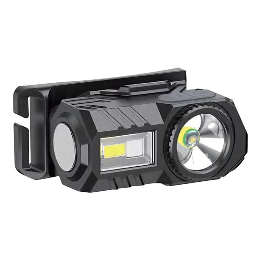 LED RGBW Himmennettävä ladattava otsalamppu USB LED/3W/5V IP43 190 lm 24 h