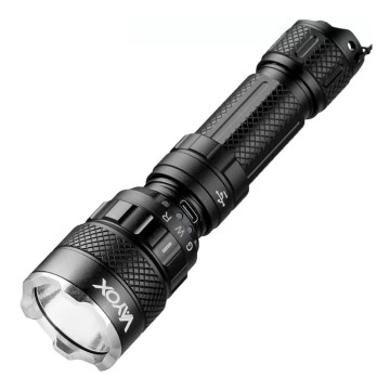LED RGBW Himmennettävä ladattava taskulamppu LED/15W/5V IP66 1500 kiiltävä 2000 mAh