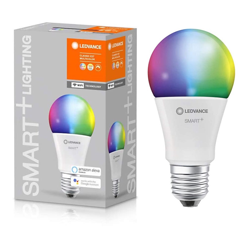 LED RGBW Himmennettävä lamppu SMART+ E27/9,5W/230V 2700K-6500K Wi-Fi - Ledvance