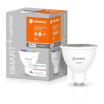 LED RGBW Himmennettävä lamppu SMART+ GU10/5W/230V 2700K-6500K Wi-Fi - Ledvance