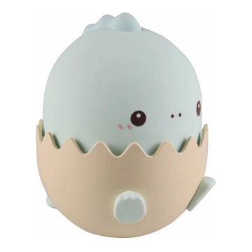 LED RGBW Himmennettävä lasten kosketus lamppu BABY DINO LED/0,75W/5V USB 1200mAh sininen
