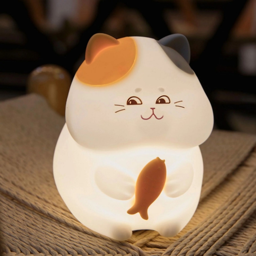 LED RGBW Himmennettävä lasten kosketus lamppu GATTO LED/1W/3,7V 1200 mAh