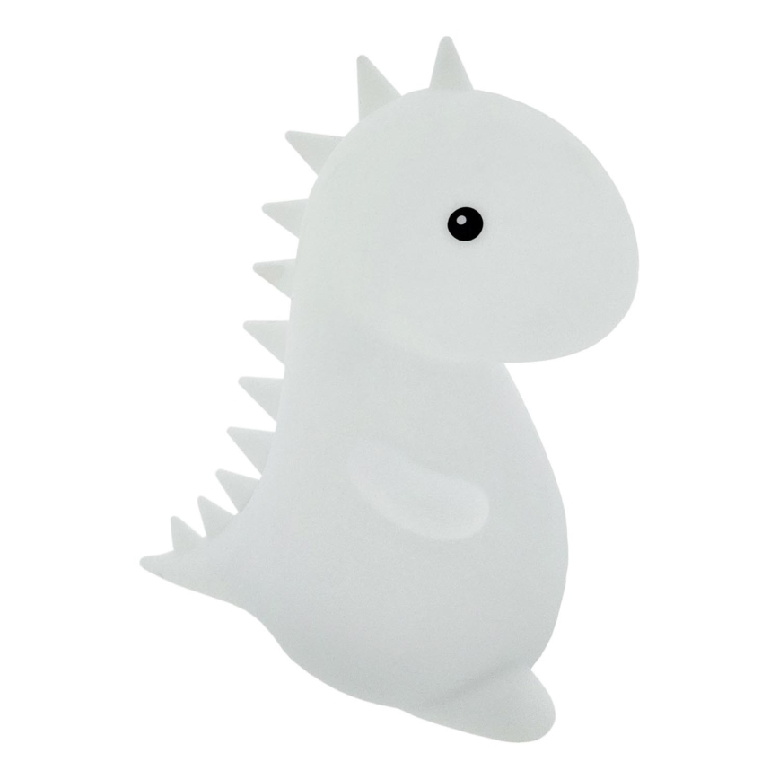 LED RGBW Himmennettävä lasten kosketus lamppu LED/1W/5V USB 1200 mAh dinosaurus