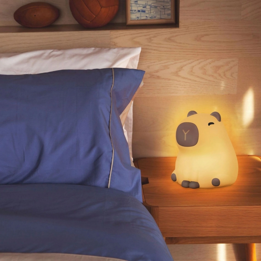 LED RGBW Himmennettävä lasten kosketus lamppu LED/1W/5V USB 1200 mAh vesisika