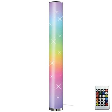 LED RGBW Himmennettävä lattiavalaisin LED/12W/230V + kauko-ohjaus