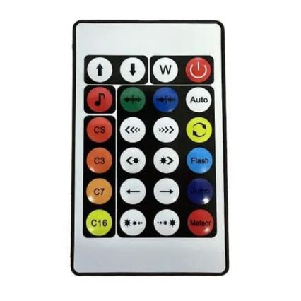 LED RGBW Himmennettävä lattiavalaisin LED/12W/230V + kauko-ohjaus