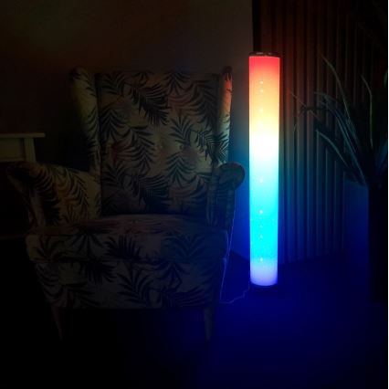 LED RGBW Himmennettävä lattiavalaisin STELLA LED/12W/230V + kauko-ohjaus