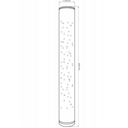 LED RGBW Himmennettävä lattiavalaisin STELLA LED/12W/230V + kauko-ohjaus