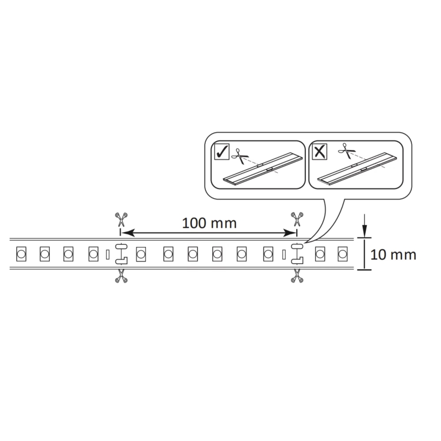 LED RGBW Himmennettävä LED-nauha ulos 5m LED/24W/12V IP65