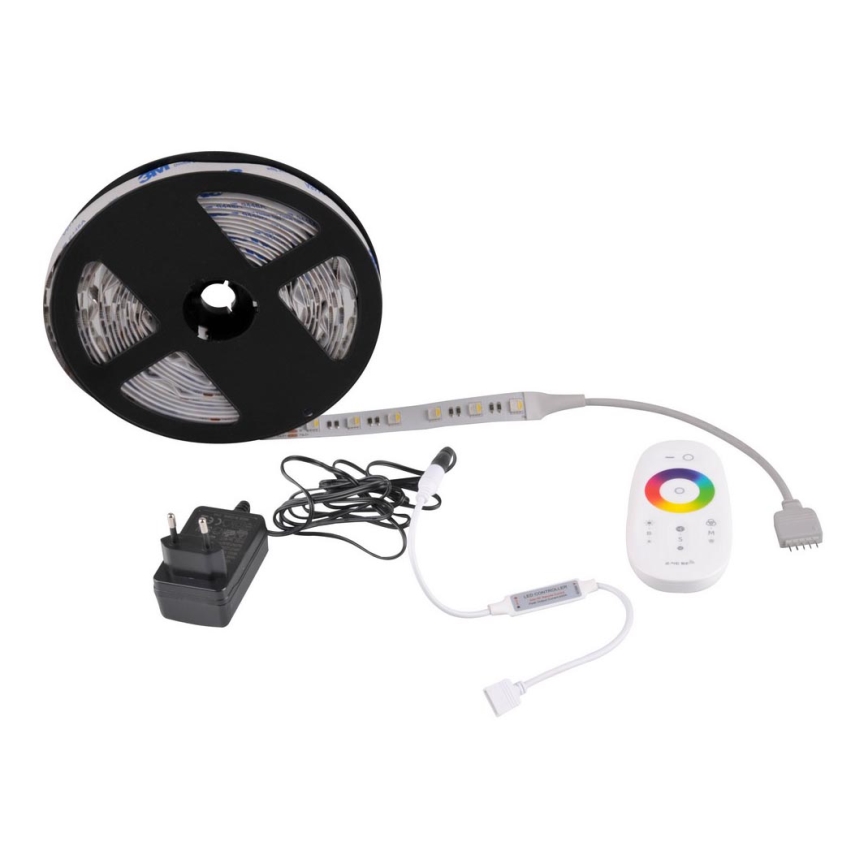 LED RGBW Himmennettävä nauha 3m LED/22W/24/230V + kaukosäädin