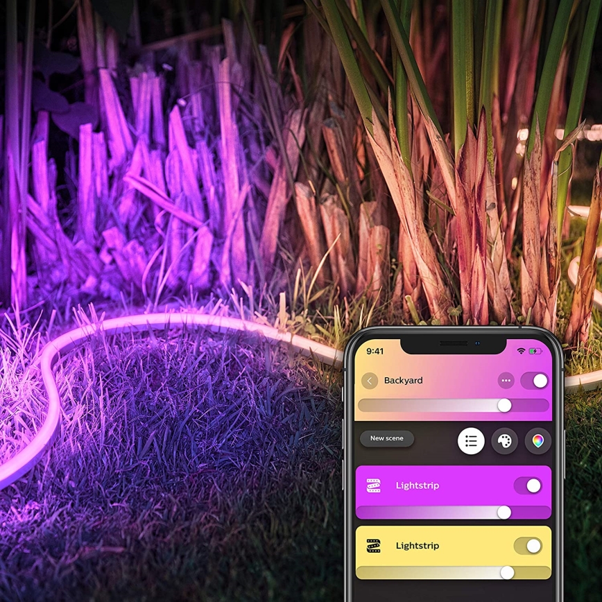 LED RGBW Himmennettävä nauha Philips Hue OUTDOOR STRIP LED/20,5W 2m IP67