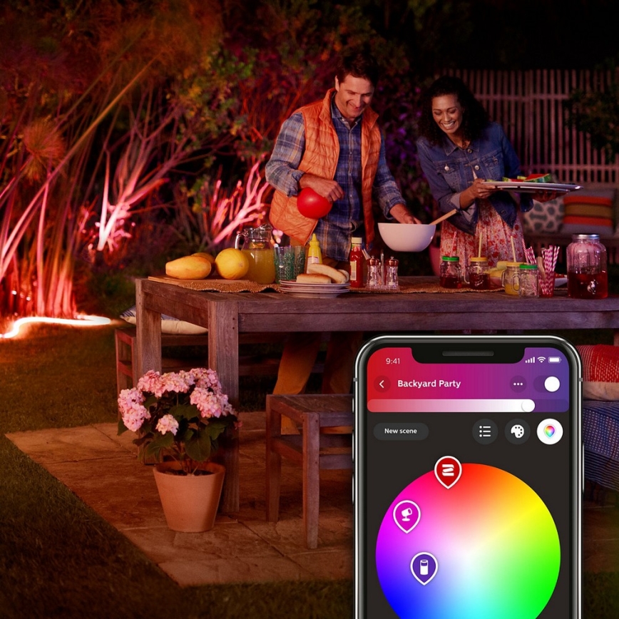 LED RGBW Himmennettävä nauha Philips Hue LED/40W 5m IP67