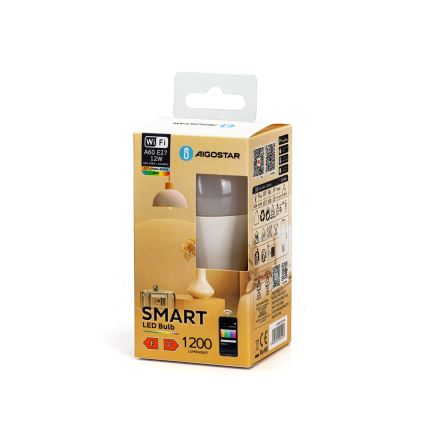 LED RGBW Himmennettävä polttimo A60 E27/12W/230V 2700-6500K Wi-Fi - Aigostar