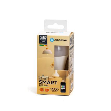 LED RGBW Himmennettävä polttimo A60 E27/15W/230V 2700-6500K Wi-Fi - Aigostar