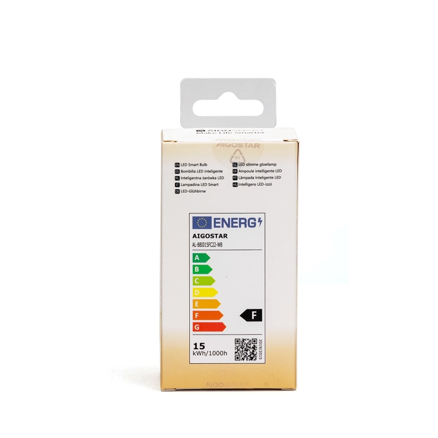 LED RGBW Himmennettävä polttimo A60 E27/15W/230V 2700-6500K Wi-Fi - Aigostar