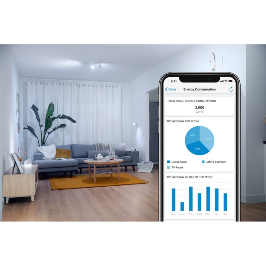 LED RGBW Himmennettävä polttimo A60 E27/8,5W/230V 2200-6500K  CRI 90 Wi-Fi + kauko-ohjaus - WiZ