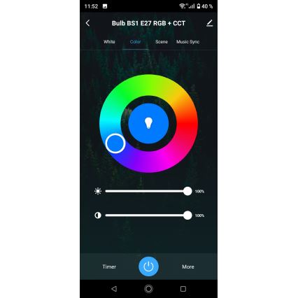 LED RGBW Himmennettävä polttimo E27/9W/230V 3000-6500K Wi-Fi