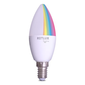LED RGBW Himmennettävä polttimo C37 E14/4,5W/230V 2700-6500K Wi-Fi Tuya