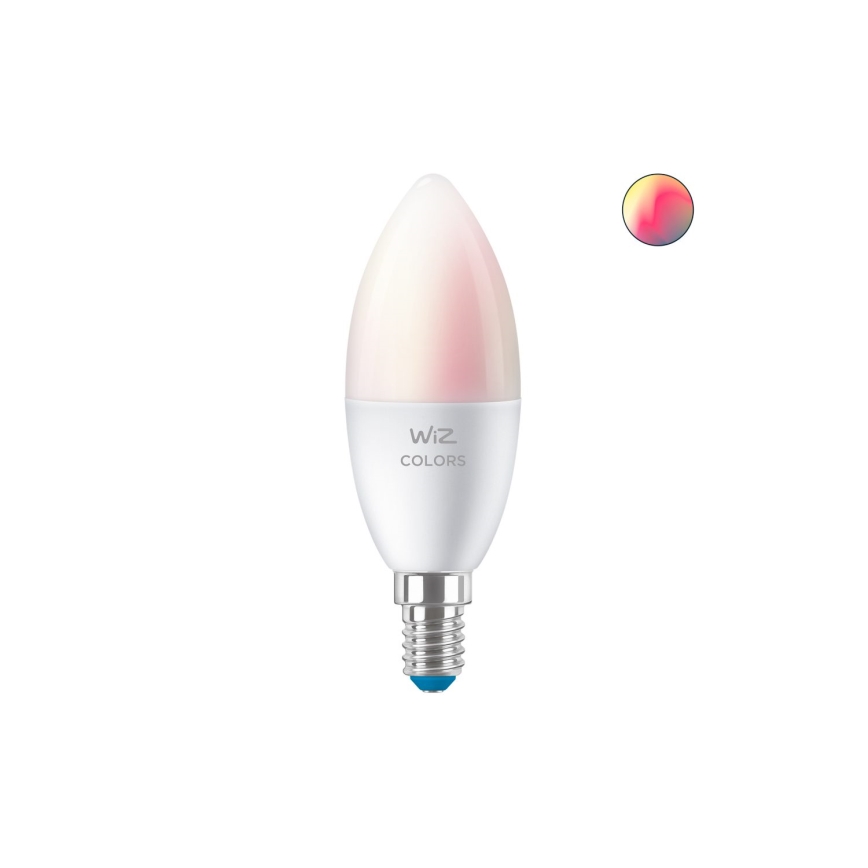 LED RGBW Himmennettävä polttimo C37 E14/4,9W/230V 2200-6500K CRI 90 Wi-Fi -WiZ