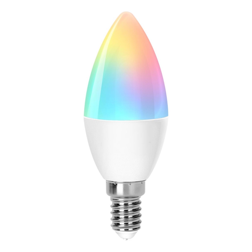 LED RGBW Himmennettävä polttimo C37 E14/4,9W/230V 2700-6500K - Aigostar