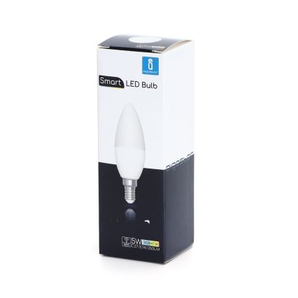 LED RGBW Himmennettävä polttimo C37 E14/5W/230V 3000-6500K Wi-Fi - Aigostar